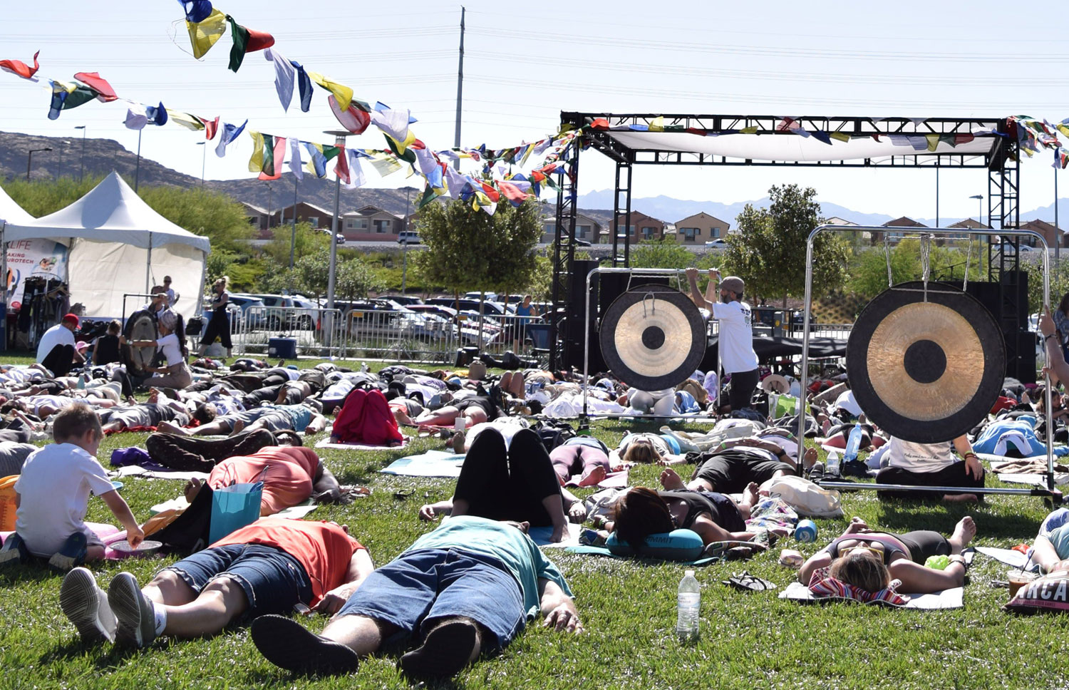 OM FEST Yoga Meditation Festival 2019 on The Lawn at Downtown Summerlin® Gong Bath