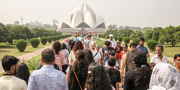 Entrance to India – A scenic view of the entrance to a spiritual destination in India, symbolizing the start of a transformative journey.